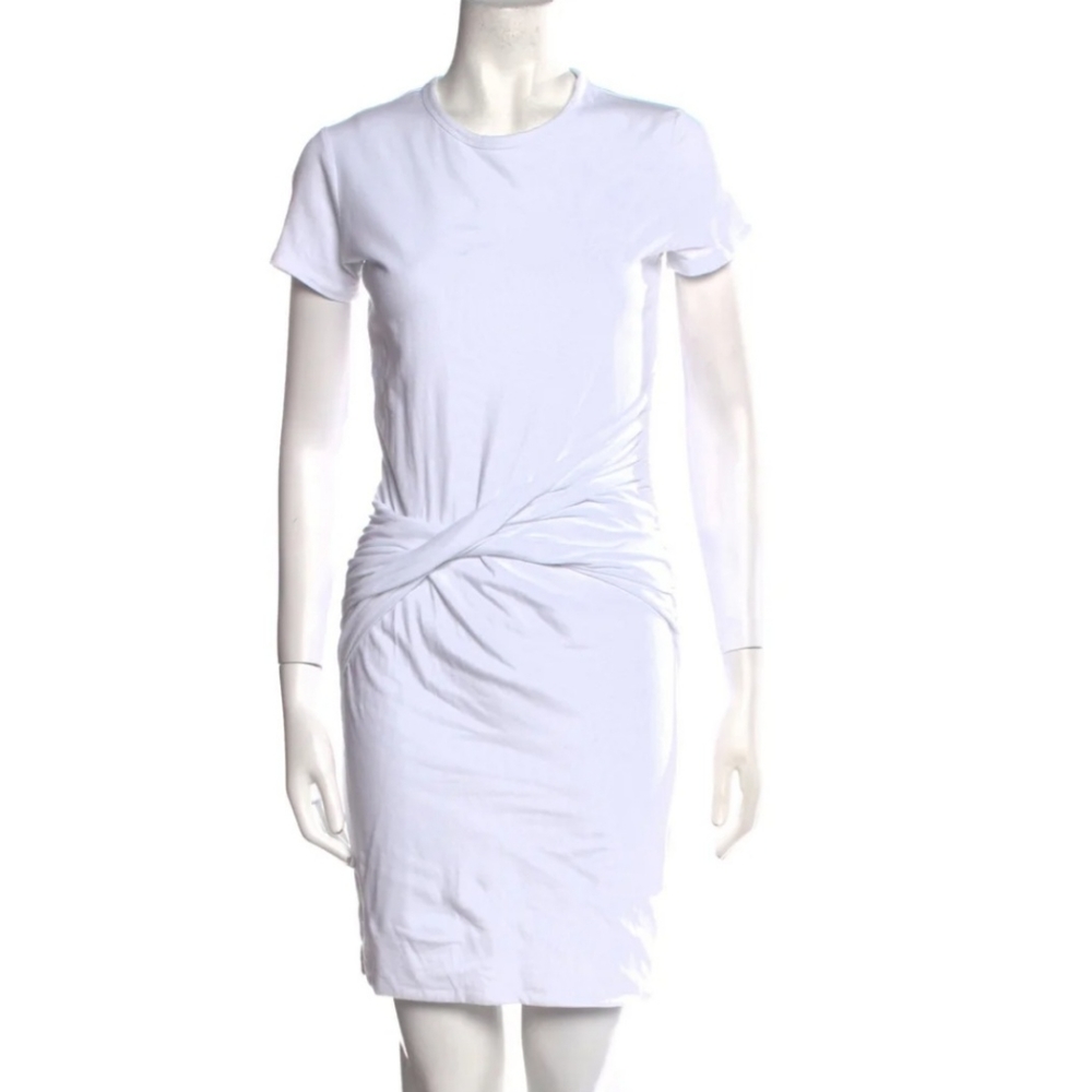 James Perse t-shirt dress with twist waist White 0